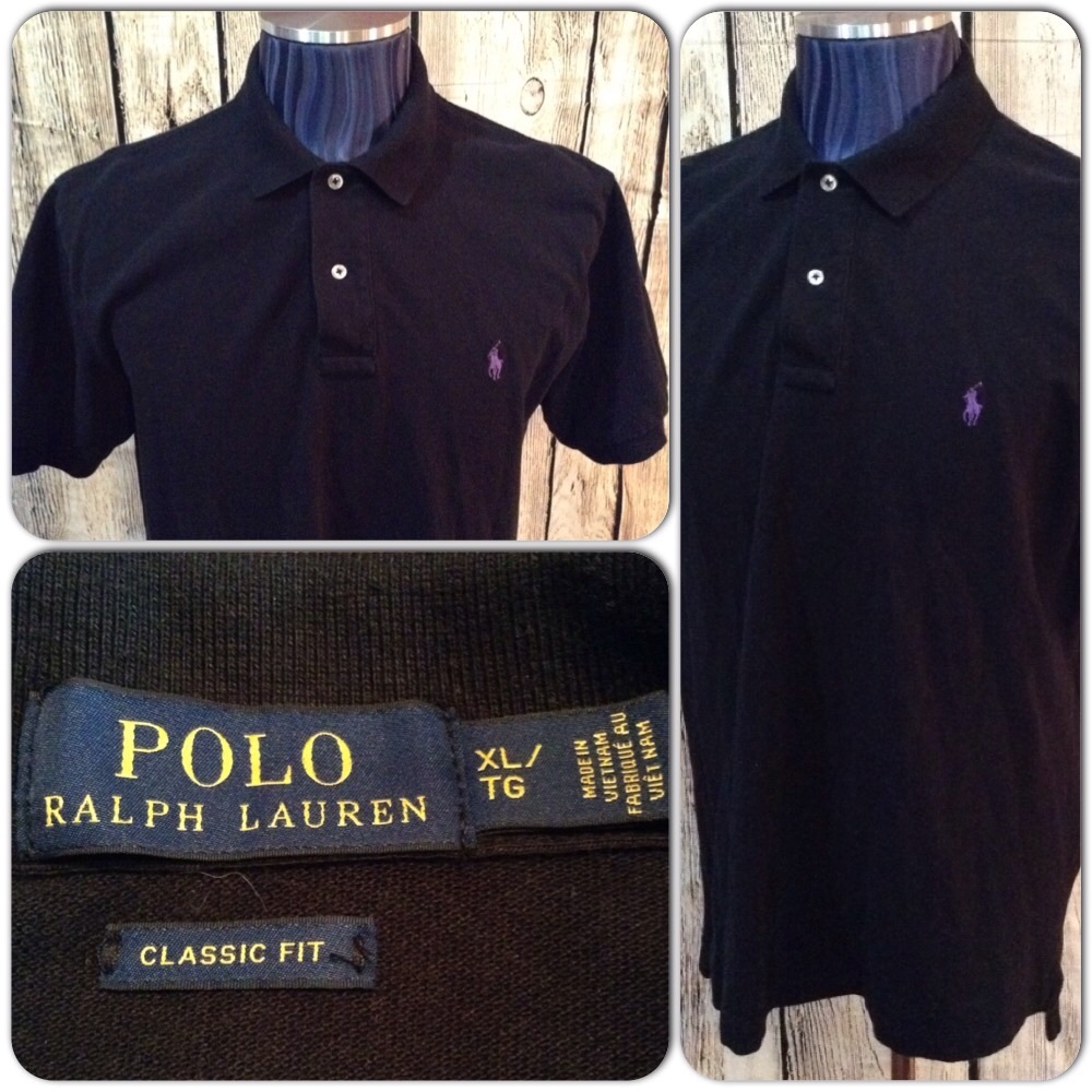 Polo Ralph Lauren Polo Rugby Mens XL Black H1-84